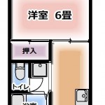※105号室は反転となります(間取)
