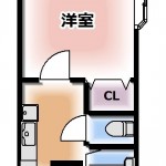 204号室は出窓あり